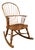 Antique English Ash Spindle-Back Rocking Chair For Sale