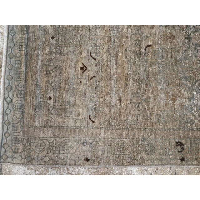 Mid 20th Century Galerie Shabab Collection Mid-20th Century Persian Malayer Throw Rug For Sale - Image 5 of 8