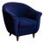 Italian Art Deco Lounge Chair in Fabric For Sale