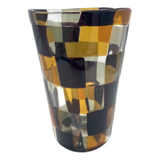 Vintage Vase by Fulvio Bianconi for Venini, 1960s For Sale