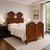 This magnificent antique Italian double bed is an exceptional example of refined cabinetmaking, crafted in solid walnut...