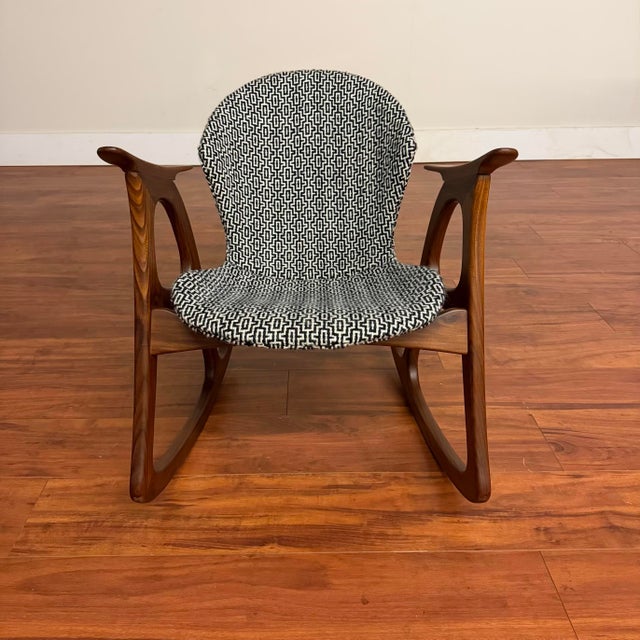 Aage Christiansen Danish Teak Rocking Chair - Mid-Century Modern For Sale - Image 10 of 16