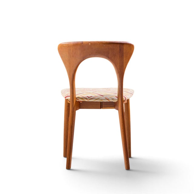 Brown Niels Koefoed Hornslet Mid Century Danish Teak Peter Dining Chairs - Set of 4 For Sale - Image 8 of 10