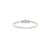 Early 21st Century 14k White Gold 0.03ctw Diamond Bezel Milgrain Beaded Band Ring, Size 7 For Sale - Image 5 of 8