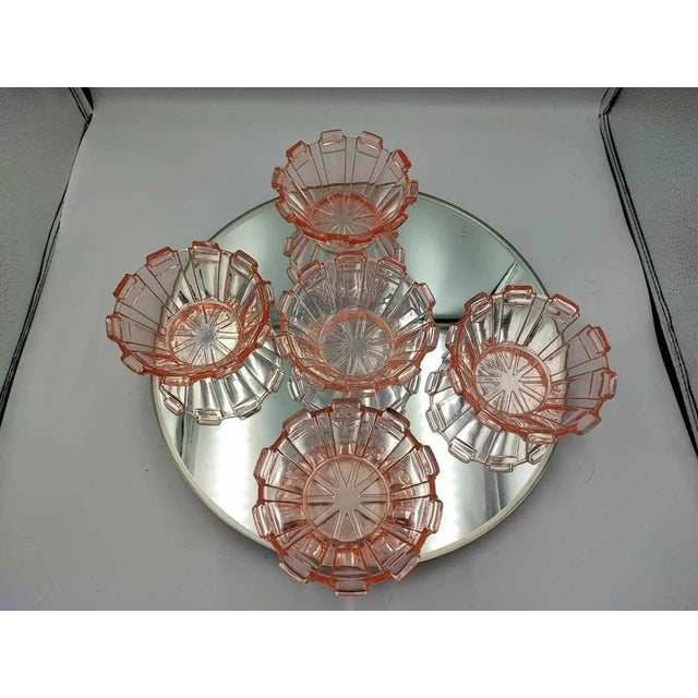 1920s Art Deco Cups and Tray, 1920s, Set of 5 For Sale - Image 5 of 6