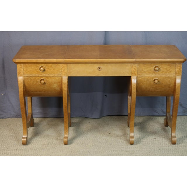 20th Century Dressing Table in Amboyna Burl For Sale - Image 14 of 16