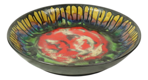 Large Droplet Glazed Ceramic Fruit Bowl or Wall Decoration, 1960s