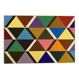 Visentin Gianfranco, Abstract Composition, 1980, Oil on Canvas For Sale