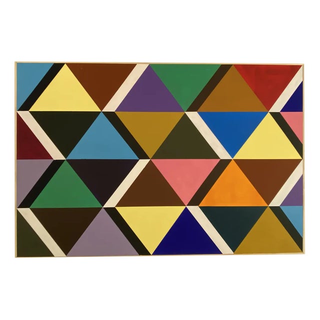 Visentin Gianfranco, Abstract Composition, 1980, Oil on Canvas For Sale