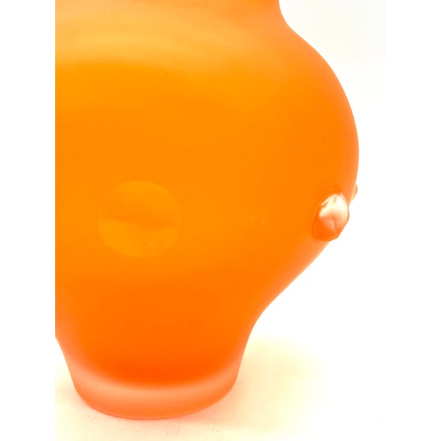 Large Art Deco Tango Glass Vase with Knobs by Carl Hosch, Haida, 1920 For Sale - Image 6 of 18