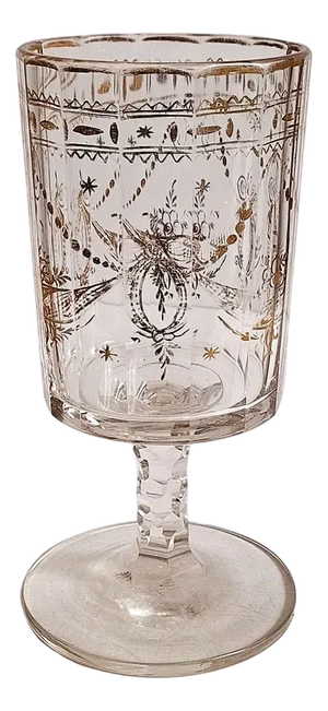 Baroque Gold Glass Goblet