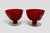 Vintage Seneca Glass Driftwood Casual Pattern 3” Ruby Red Champagne Coupes Tall Footed Sherbets - A Pair. These are...