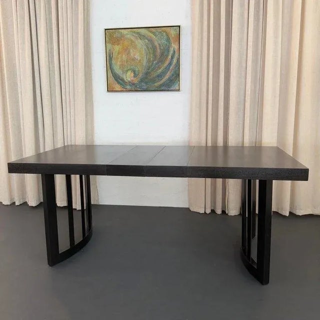 Ebonized Oak Extension Dining Table by Paul Laszlo for Brown Saltman For Sale - Image 10 of 12