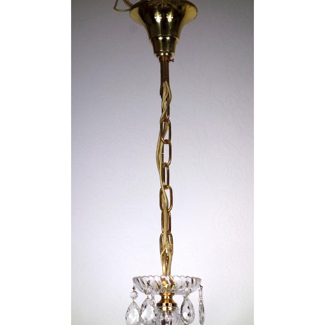 Mid-Century Modern Crystal Maria Theresia Chandelier by Palme Walter for Palwa, 1960s For Sale - Image 3 of 12