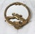 Vintage Oval Brass Federal-Style Wall Mirror W/ Eagle Motif For Sale In Milwaukee - Image 6 of 9
