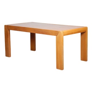 Elm Dining Table from Maison Regain, 1970 For Sale