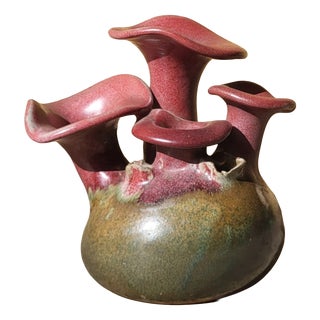 Mushroom Vase by A. Kostanda, Vallauris, 1970s For Sale