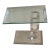 1980s Mid Century Modern Lucite Glass Side Table Style of Karl Springer For Sale