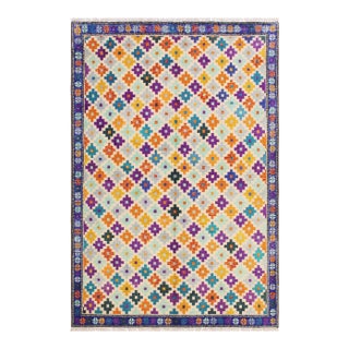 Tribal Balochi Francesc Hand Knotted Wool Rug For Sale
