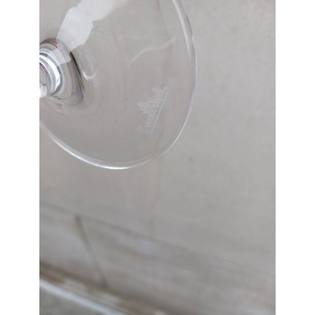 Transparent 1960s Rosenthal Crystal Champagne Flutes- Set of 4 For Sale - Image 8 of 9
