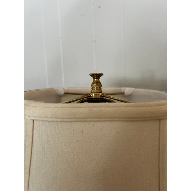 Vintage Blue & White Table Lamp For Sale - Image 4 of 15