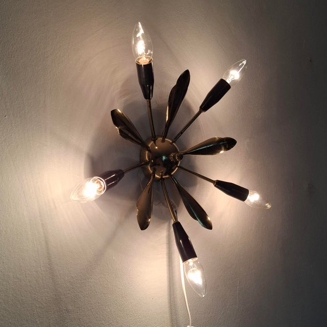 Mid-Century Modern Ceiling Light, Italy, 1950s For Sale - Image 14 of 18