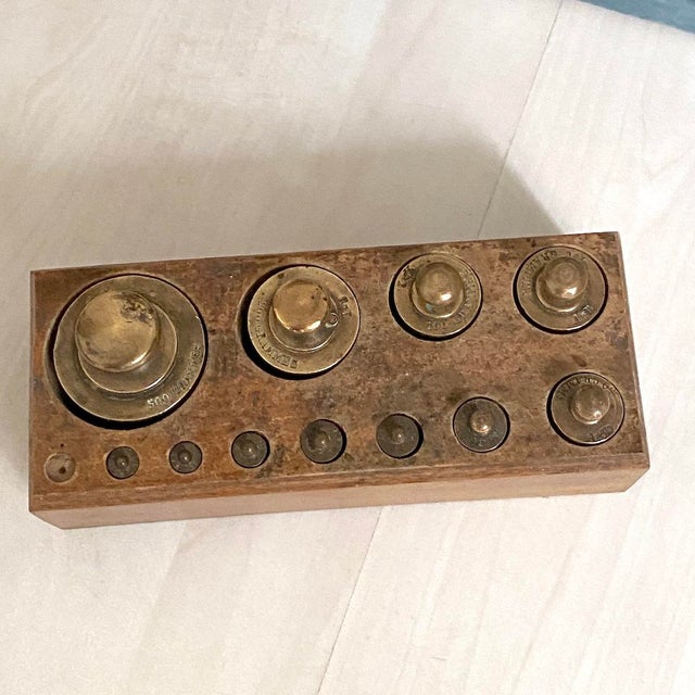 Vintage Blue Enamel Roberval Balance, 1950s For Sale - Image 3 of 6