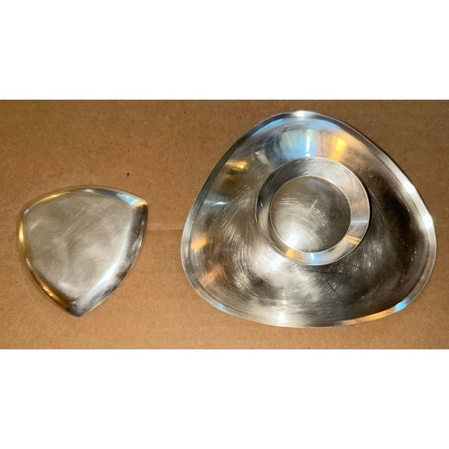 Mid-Century Modern Emerald Green Enameled Bowls by Carl F. Christiansen for Reed and Barton For Sale - Image 9 of 12