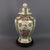 Vintage Hand-Painted Potiche Porcelain Vase with Wooden Base, 1950s For Sale - Image 3 of 11