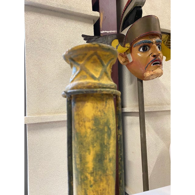 African 1970s Mid Century Yellow Pottery on Stand For Sale - Image 3 of 6