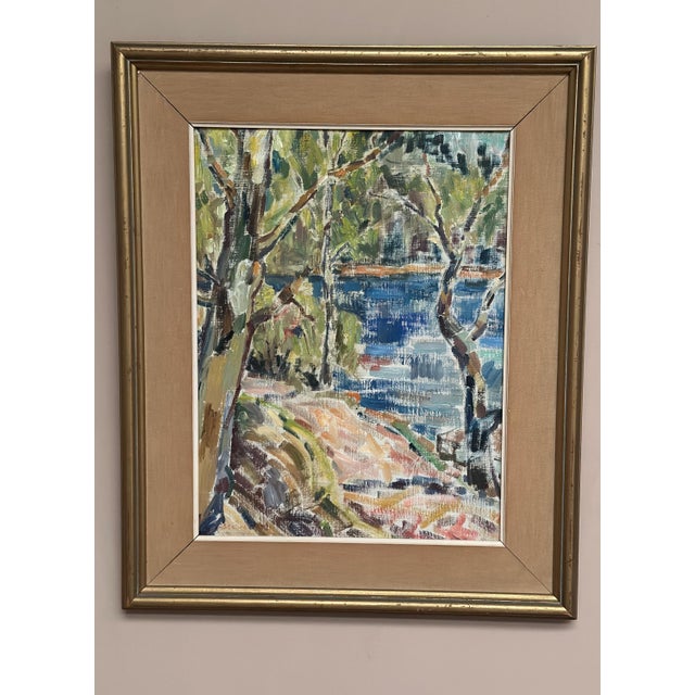 Landscape Nature, 1950s, Oil Painting on Canvas, Framed For Sale - Image 10 of 18