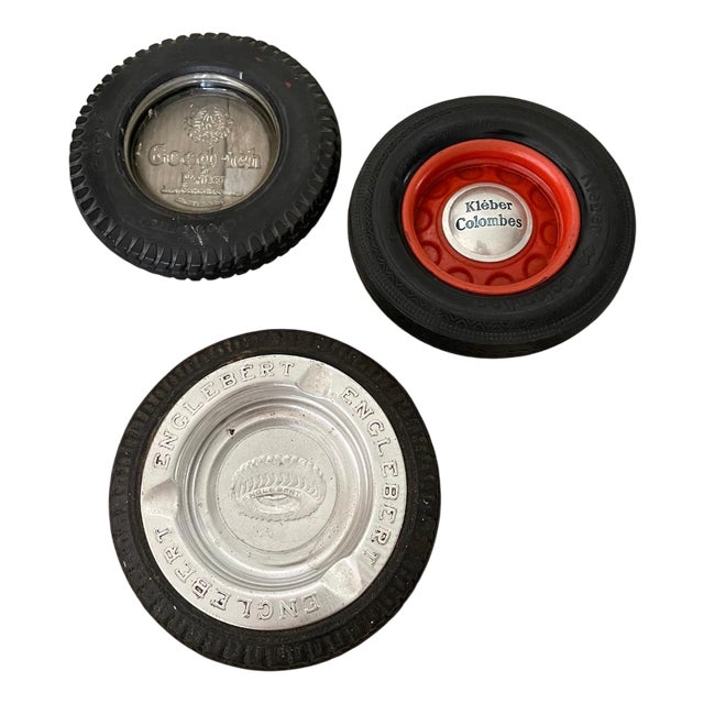 Vintage Plates by Kléber and Englebert, 1960s, Set of 3 For Sale