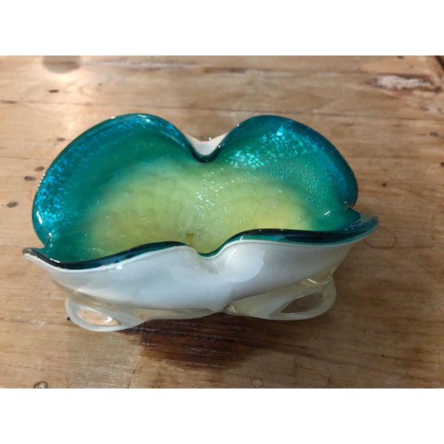 Glass Mid Century Modern Murano Glass Bowl For Sale - Image 7 of 7