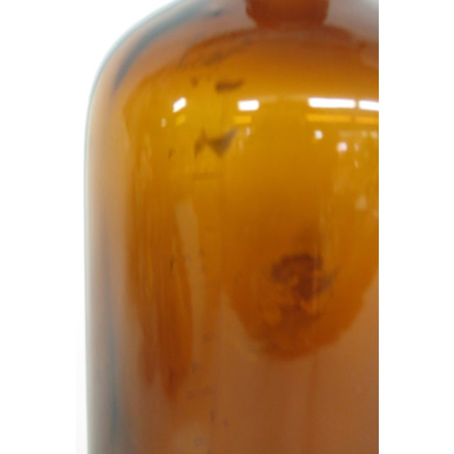 Amber Glass Apothecary Bottle 500 Mils Embossed Pharmacy Medicinal Vessel 4492b For Sale - Image 10 of 10