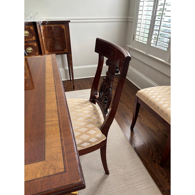 Set of 6 Vintage Kindel Neoclassical Mahogany Dining Room Chairs For Sale In Atlanta - Image 6 of 7