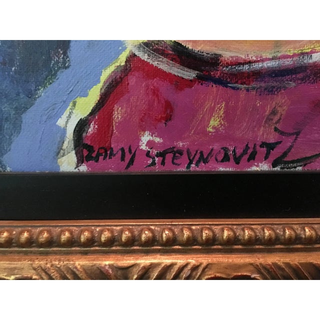 Zammy Steynovitz, Zamy Steynovitz Beauties Carrying A Bunch of Grapes Original Oil For Sale In Miami - Image 6 of 7