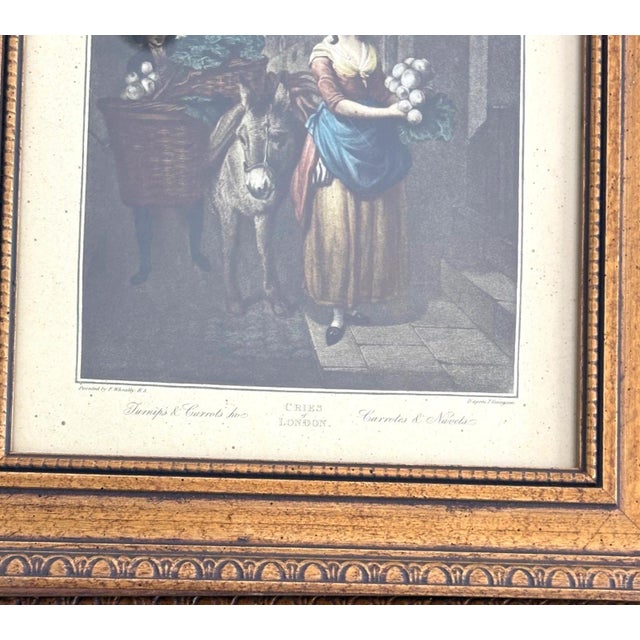 Vintage Print from Francis Wheatley's "Cries of London": "Turnips & Carrots, ho" For Sale - Image 4 of 5