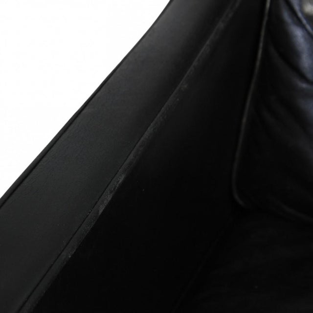 2431 Lounge Chair in Black Leather by Børge Mogensen, 1980s For Sale - Image 14 of 18