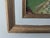 Early 20th Century Oil Painting of an English Cotswolds Cottage with a Thatched roof and lush landscaping 15.25"H x 19.25"W