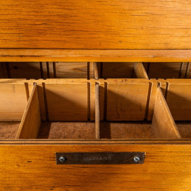 Tall Multidrawer Engineers Cabinet, 1950s For Sale - Image 6 of 11