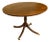 Late 19th Century English Regency Style Mahogany Oval Pedestal Hall or Dining Table With Banded Top For Sale