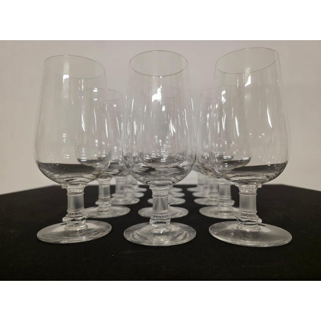 Vintage Murat Series Glasses by Lalique France, 1940s, Set of 15 For Sale - Image 4 of 17
