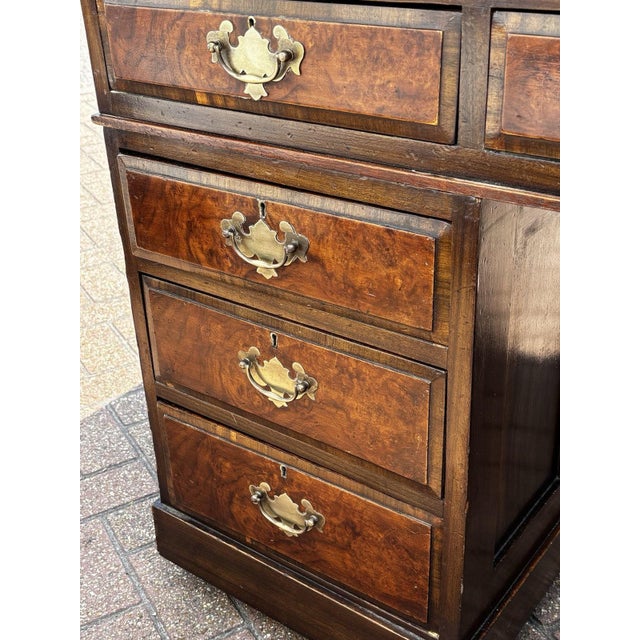 Partners Pedestal Desk in Walnut For Sale - Image 4 of 18