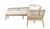 Cypress Teak Wood 2-Piece Left Arm Chaise Outdoor Sectional - Beige For Sale - Image 11 of 13