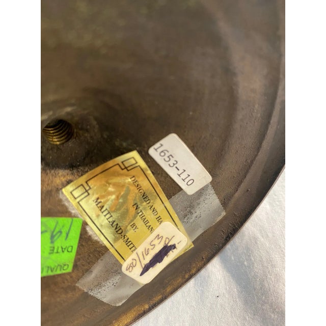 Charcoal Vintage Maitland Smith Candle Holder Collection- 3 Pieces For Sale - Image 8 of 9