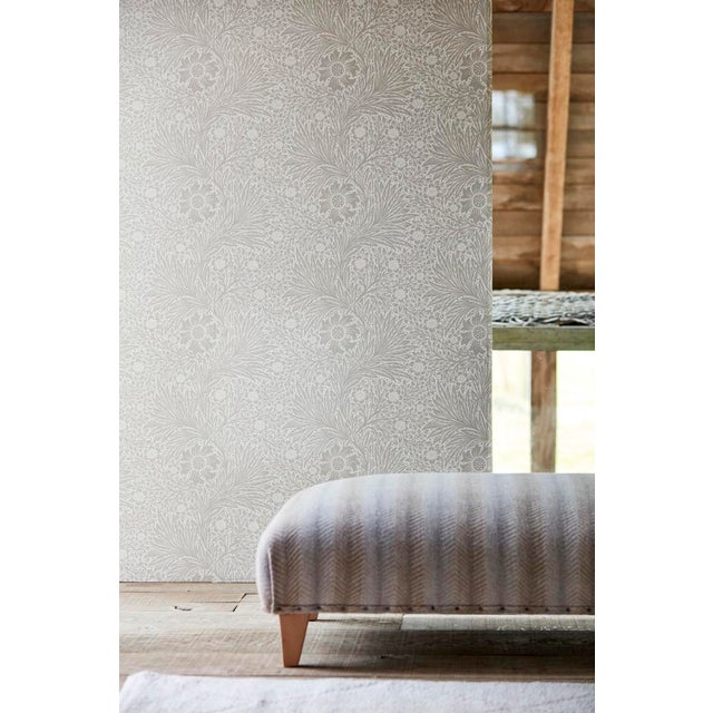 English Morris & Co Pure Marigold Wallpaper in Cloud Grey For Sale - Image 3 of 3
