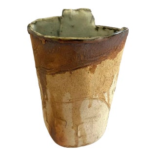 Mid Century Danish Modern Studio Pottery Vase For Sale