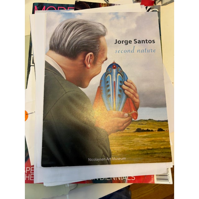 "Fish Whisper" by Jorge Santos, Original Painting, Acrylic on Canvas, 72" X 36" 2006 For Sale - Image 11 of 15