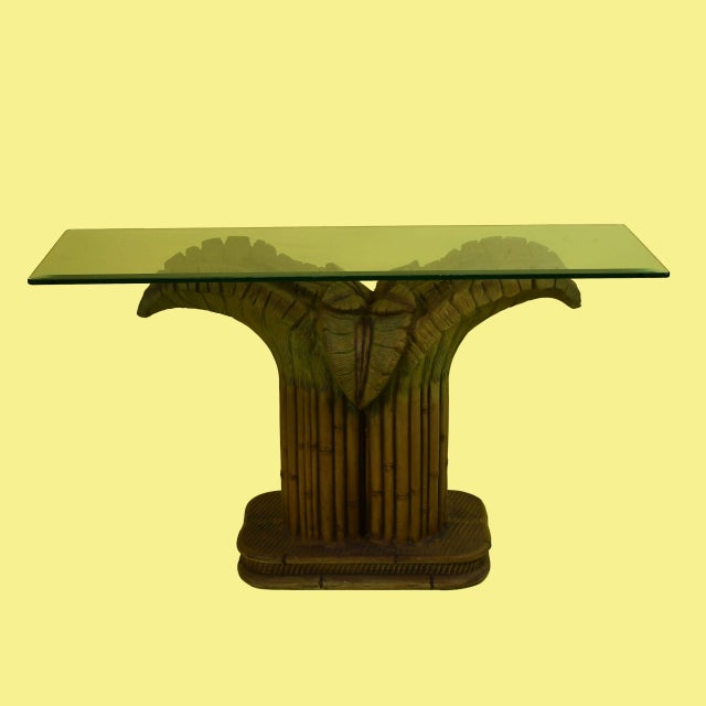 Coastal Vintage Serge Console For Sale - Image 3 of 5