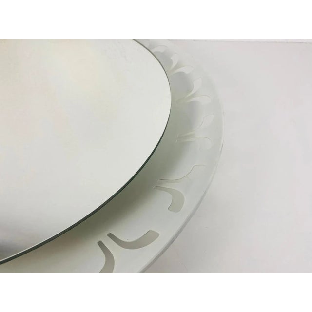 1960s Metal Illuminated Mirror from Hillebrand, Germany, 1950s For Sale - Image 5 of 9